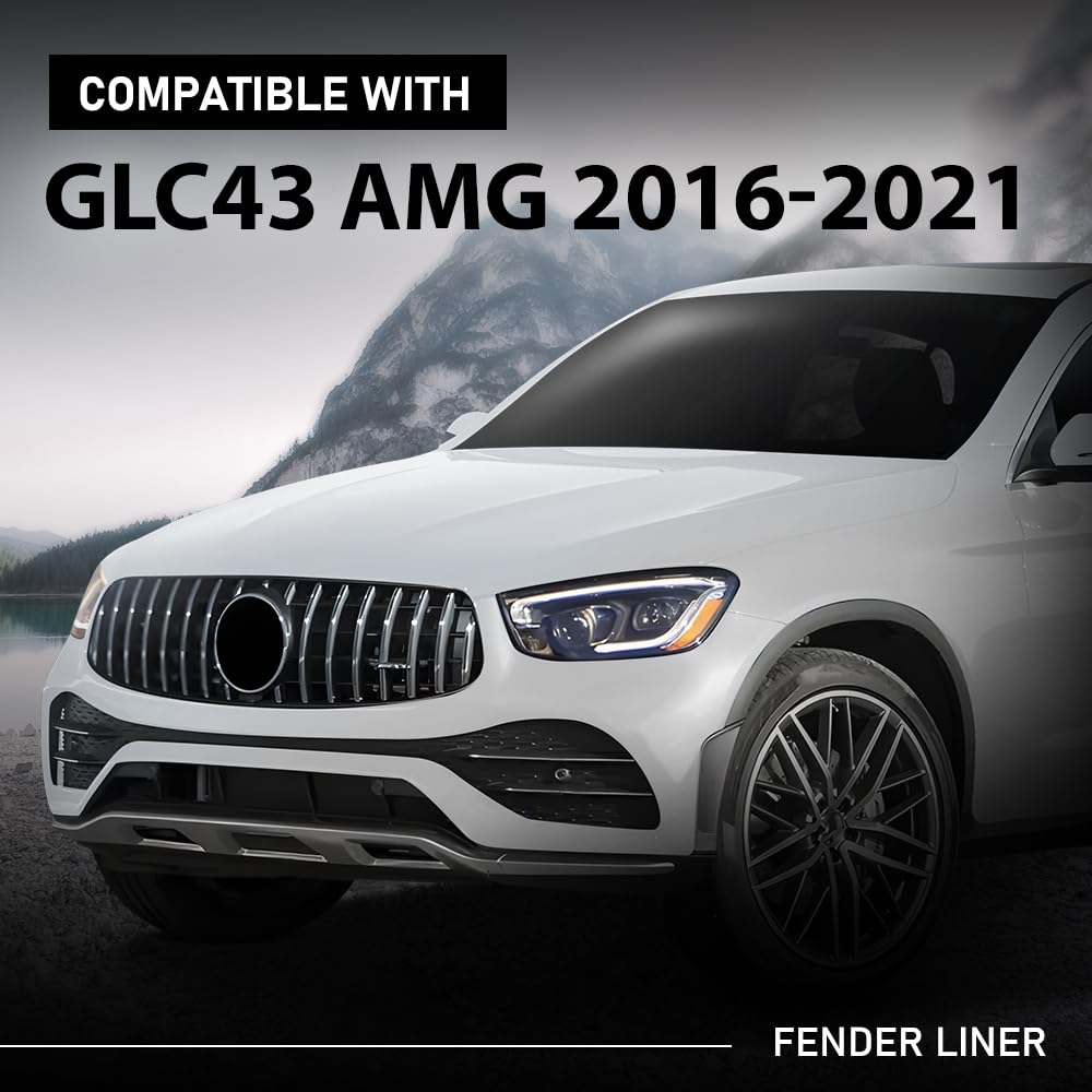 G-PLUS Front Left Fender Liner Inner Assembly, Compatible with Benz GLC300 GLC350e GLC43 GLC63 2016-2023, Driver Side, 2536910303, MB1248188