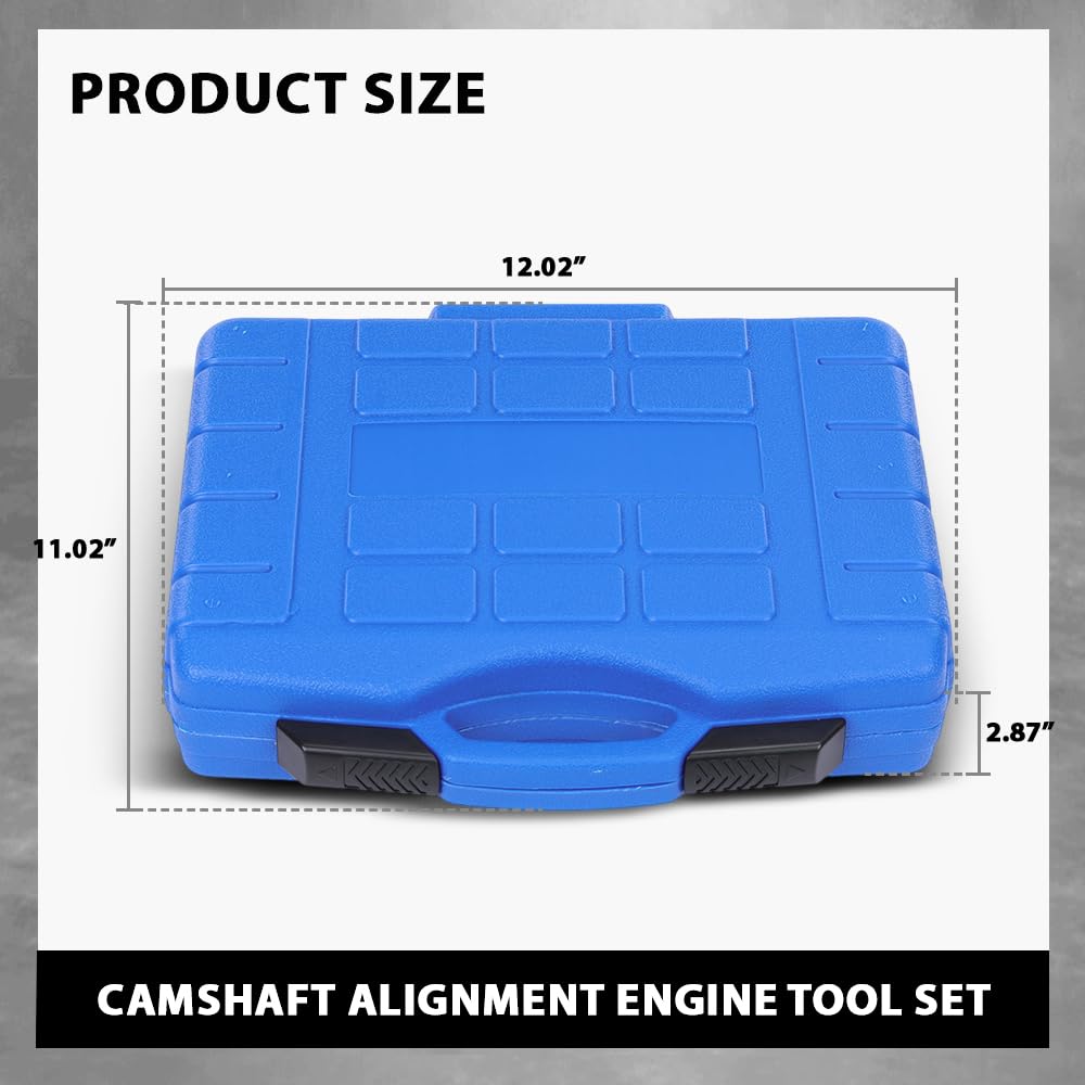 G-PLUS Camshaft Alignment Engine Timing Tool Set Compatible with Audi A4 A6 V6 3.0L New Stock 45 Steel Carrying Case Black