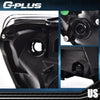 G-PLUS Headlights Compatible with Toyota Tacoma 2005-2011 Bumper Headlamps Left & Right Smoky Lens Black Housing Clear Reflector,faros delanteros