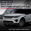 G-PLUS Front Bumper Lower Trim Lip Compatible with Discovery Sport L550 2.0L 2015-2019 (w/o Dynamic Package) Gray