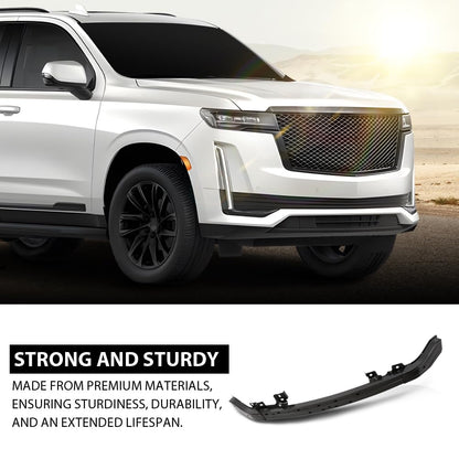 G-PLUS Black Front Bumper Reinforcement Compatible with Cadillac Escalade ESV 2021 2022 2023 2024, Compatible with Chevy Suburban Tahoe 2021-2024, Fit GMC Yukon & Yukon XL 2021-2024 84796459