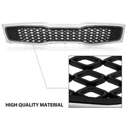 G-PLUS Chrome Bumper Replacement Grille Compatible with Kia Optima EX LX 2011 2012 2013（Not for Hybrid）KI1200143, 863502T000