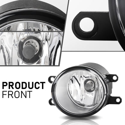 G-PLUS Pair Fog Lights Assembly, Compatible with Toyota 2006-2013/ LX 2008-2013/ Scion xA 2006, Left Driver & Right Passenger Side 2PCS, 812100D041, 812100D042