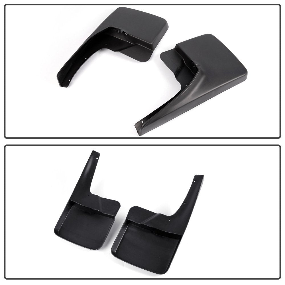 G-PLUS Front & Rear Mud Flaps Splash Guard Wheel Mudguards Kit Compatible with 2009-2018 Dodge Ram 1500 2500 3500 Black