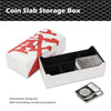 G-PLUS Coin Slabs Storage Box INTERCEPT Shield for 50 Certified Coins Holders (White)