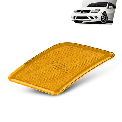G-PLUS Front Left Side Marker Light Turn Signal Light, Compatible with Benz C230 C250 C300 C350 C63 2008-2014, Driver Side, Yellow Lens, 2048200121