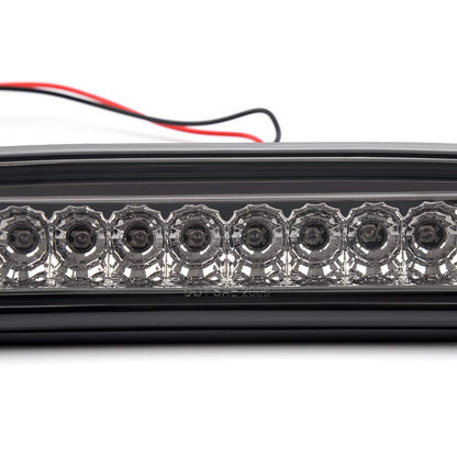 G-PLUS Third 3rd Brake Cargo Light Compatible With Toyota Tacoma 1995-2017 Rear Roof Center High Mount Tail Lamps Replacement Chrome Housing Smoky Lens