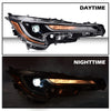G-PLUS Headlight LED Compatible with Toyota Corolla L LE 2020 2021 DRL Right Passenger Side Headlamp Clear Lens Chrome Housing Amber Reflector Bumper Headlamps,faros delanteros