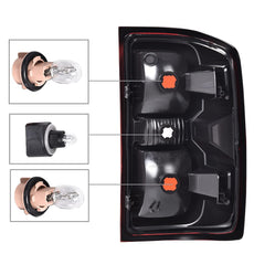 G-PLUS Smoke Lens Tail Lights for Chevy Silverado 2016-2019 with Harness Additional Angle