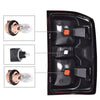 G-PLUS Smoke Lens Rear Tail Light Brake Lamp w/Wiring Harness Compatible with 2016-2019 Chevy Silverado 23295939 84288723 84019503 23295938 84288722 Luces Traseras Rear Brake Lamps Assembly