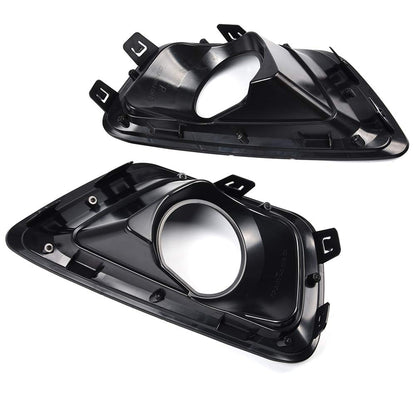G-PLUS One Pair Clear Lens Driving Fog Light Lamps w/Chrome Trim Bezel Compatible With Chevy Colorado 2015-2019 Left and Right Sides