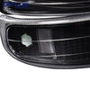 G-PLUS Headlight Assembly & LED 3rd Third Brake Light Compatible with Chevy Silverado GMC Sierra 1500 2500HD 3500 1999-2006 Chrome Housing Red & Clear Lens Black Housing Clear Reflector