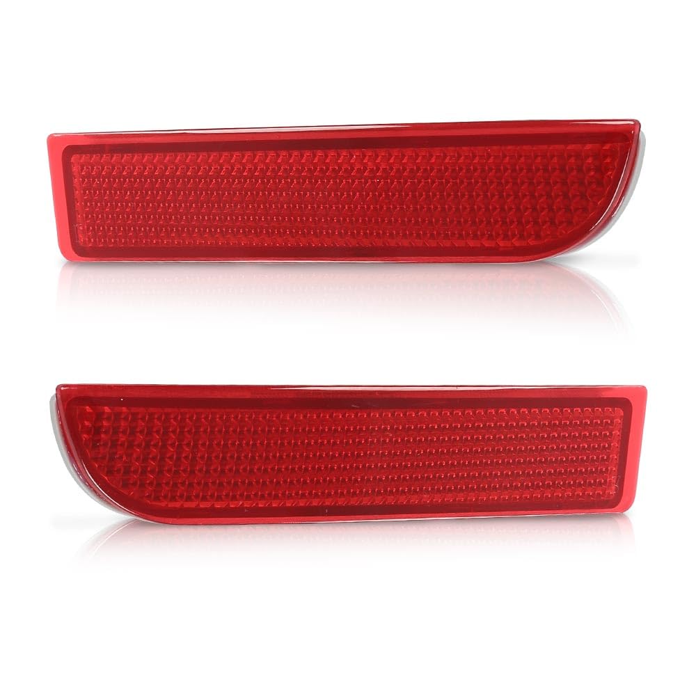 G-PLUS Rear Bumper Reflector Set Left and Right Side Compatible with Ford Fusion 2013-2018 DS7Z13A565A FO1185103 DS7Z13A565B FO1184103