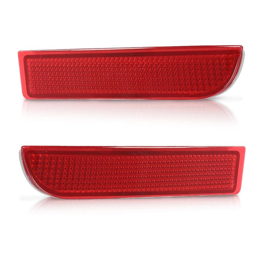 G-PLUS Rear Bumper Reflector Set Left and Right Side Compatible with Ford Fusion 2013-2018 DS7Z13A565A FO1185103 DS7Z13A565B FO1184103