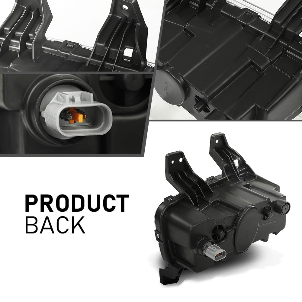 G-PLUS LED DRL Front Fog Lights Kit Driving Running Lamp Compatible with Kia Telluride 2020-2022 Without Wiring Harness