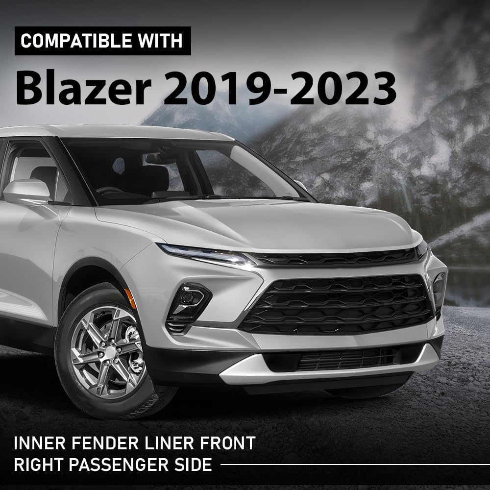 G-PLUS Fender Inner Liner Front Right Passenger Side Compatible with Chevy Blazer 2019-2023 GM1249298, 84730493