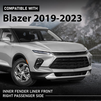 G-PLUS Fender Inner Liner Front Right Passenger Side Compatible with Chevy Blazer 2019-2023 GM1249298, 84730493