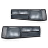 G-PLUS Taillights Taillamps Rear Brake Lights Left&Right w/o Bulbs Compatible with Ford Mustang 1987-1993,FO2800168, FO2801168 Smoky Lens Black Housing Faros Traseros Luces TraserasAssembly