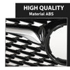 G-PLUS Front Bumper Grille With Chrome Trim Compatible with Buick Regal Sportback 2018-2020 Black