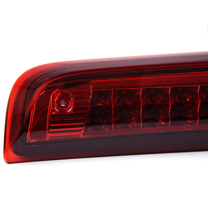 G-PLUS High Mount LED 3rd Brake Light Compatible with 2014 2015 2016 2017 2018 Chevy Silverado GMC Sierra Rear Tail Cargo Lamp Waterproof Chrome Housing Red Lens