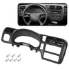 G-PLUS Dashboard Cover Single Din Compatible with Chevy Blazer S10/GMC Jimmy Sonoma 1998-2004 Dash Trim Bezel Cover (Black)