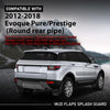 G-PLUS Mud Flaps Splash Guard Mudguard Compatible with Range Rover Evoque Pure/Prestige 2012-2018 (Round Rear Pipe)
