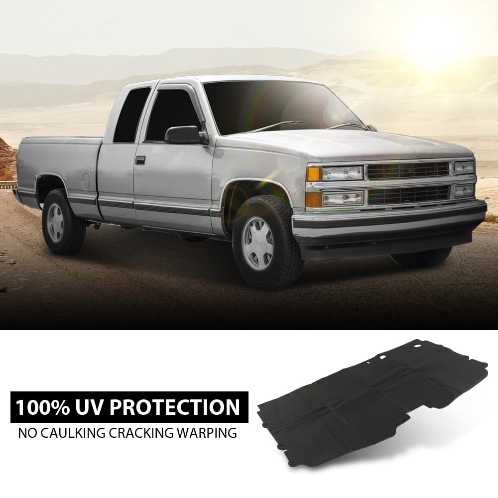 G-PLUS Hood Insulation Pad 1/2" with Clips Compatible with Chevy GMC C1500 C2500 C3500 and Suburban 1988-1998
