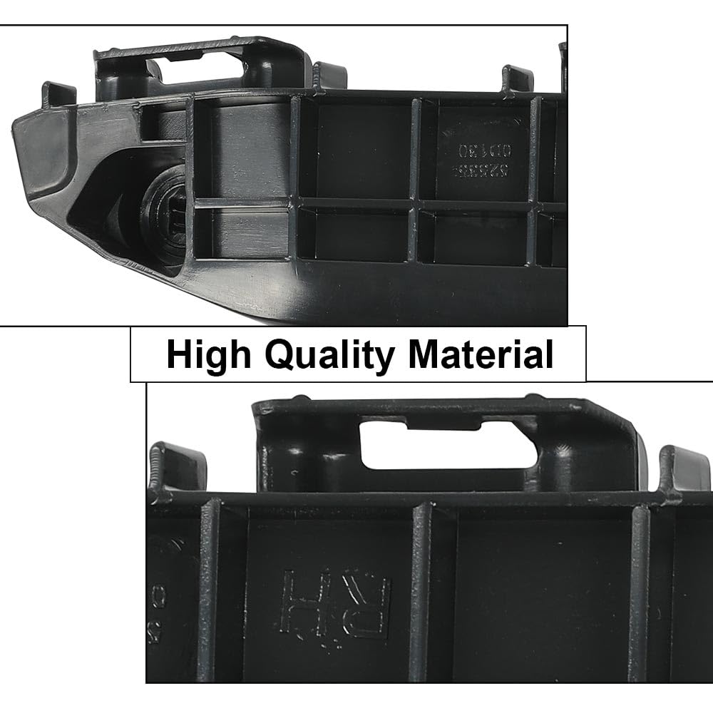 G-PLUS Pair Front Bumper Retainer Bracket Compatible with Toyota Yaris Hatchback 2013 2014 2015 2016 525360D130, 525350D130 Black Smooth Finish