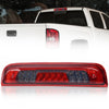 G-PLUS Rear LED Third Brake Light Compatible With Chevy Silverado/GMC Sierra1500/2500HD/3500 2014 2015 2016 2017 2018,3RD Cargo Led Tail Lamps Red Smoky lens Chrome Housing
