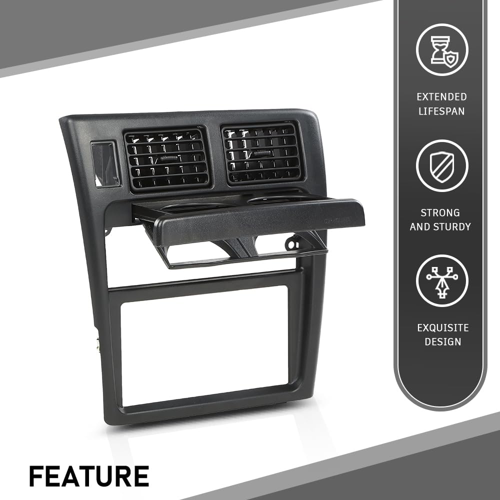 G-PLUS Radio Bezel Dash Bezel Trim Fit Toyota Tacoma 1995-1997 Dashboard Panel Black
