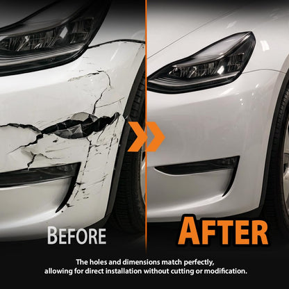 G-PLUS Fog Light Bracket Left and Right Side Compatible with Tesla Model Y 2020-2024 1493747-00-A, 1493748-00-A 2 PCS Black