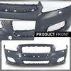 G-PLUS Front Bumper Cover Compatible with Jaguar XJ 2011-2015, Fit Jaguar XJR (Submodel: Base, L) 2014 2015, w/o Parking Aid Sensor Holes, C2D5370XXX, JA1000148, Black
