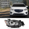 G-PLUS Headlight Assembly Fit Mazda CX-5 4-Door Sport Utility 2013-2016,Not Fit Factory HID/Xenon Right Side Front Headlamp,faros delanteros Clear Lens Chrome Houisng Amber Reflector