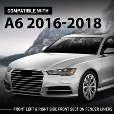 G-PLUS Fender Liner 2PCS for Audi A6 S6 2016-2018 Front Left Right Front View