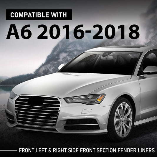 G-PLUS Front Left+Right Side Fender Liners Compatible with Audi A6 S6 2016-2018 4G0853888J, 4G0853887J