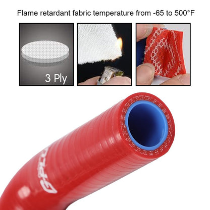 G-PLUS Red Fuel Hose Complete Kit Compatible with Jeep CJ5 CJ6 1970 1971 1972 1973 1974 1975