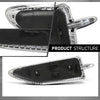 G-PLUS Pair Fender Vent Insert Chrome Molding Trim, Compatible with Ford Escape 2013-2015, LH Driver & RH Passenger Side, CJ5Z16228AB, CJ5Z16228AA, FO1267100, FO1266100