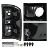 G-PLUS Tail Lights Assembly w/Bulbs Fit Chevy Silverado 2500 HD 3500 HD/GMC Sierra 3500 HD 2016 2017 2018 2019 Left & Right Rear Brake Lamps w/o Wiring Harness, 23295939 23295938, Clear Lens