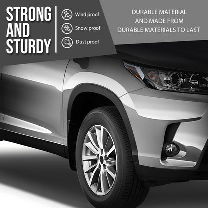G-PLUS Front Right Fender Flare Molding Passenger RH Compatible with Toyota Highlander 2014 2015 2016 2017 2018 2019 TO1291105, 750850E020 Black