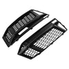 G-PLUS Front Lower Bumper Grille Fog Light Grill Cover Pair Compatible with Audi Q7 MK1 2007-2009 pre-facelift 4L0807682 4L0807681