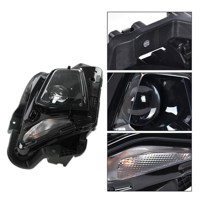 G-PLUS HID/Xenon Projector Headlight w/o Ballast & D3S Bulb Compatible with Chevy Blazer 2019-2021/Not Fit Model w/Factory LED Headlamp Clear Lens Black Housing Right Bumper Headlamps,faros delanteros