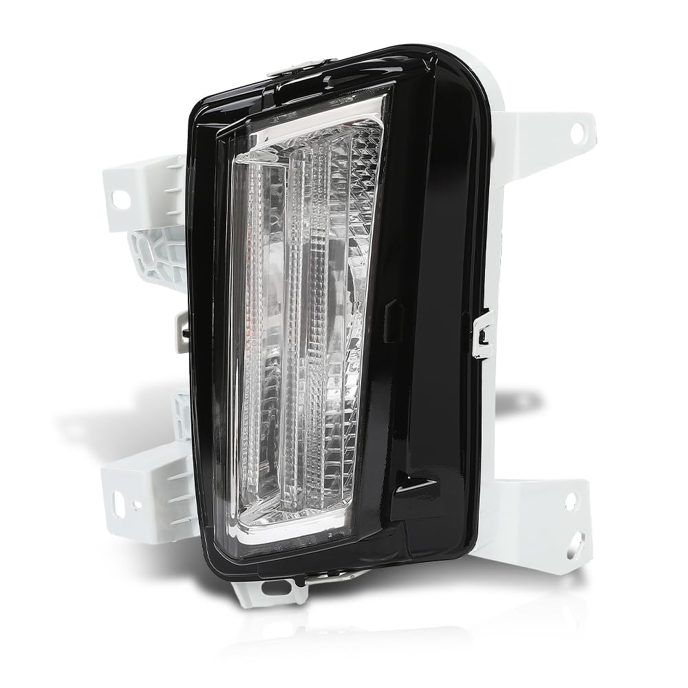 G-PLUS Halogen Front Parking Signal Light Corner Left Side Compatible with Cadillac XT5 (submodel: Base, Luxury, Platinum, Premium Luxury) 2017 2018 2019 84496127, GM2530136 White