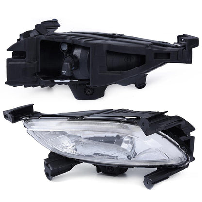 G-PLUS Front Bumper Fog Light Assembly Compatible with Sonata 2011 2012 2013 Clear Lens Driving Fog Lamps w/881 27W Bulbs Pair 92201-3Q000, 92202-3Q000