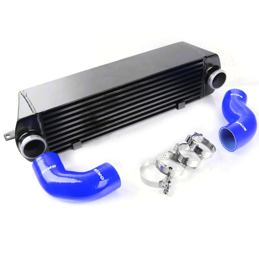 G-PLUS Turbo Performance Intercooler kit Compatible with 2007 2008 2009 2010 BMW 335i/335xi/135i Blue