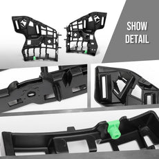G-PLUS Front Lower Bumper Brackets Pair for Volvo XC90 2016-2023 Black Product Image