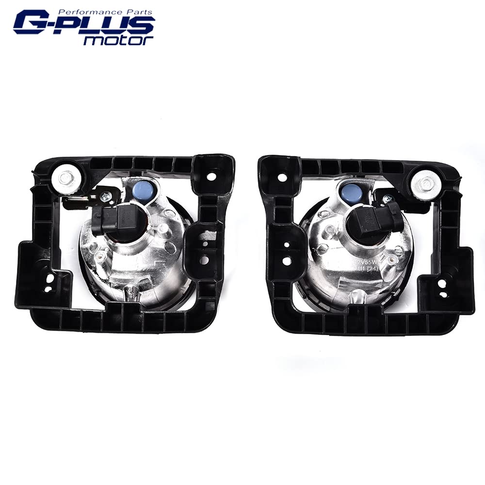 G-PLUS Fog Lights Assembly Left Driver Right Passenger Side Compatible with 2009-2010 Acura TSX Fog Lights Housings Shell with Bulbs and Brackets