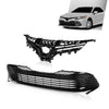 G-PLUS Front Bumper Upper & Lower Grille Black Trim Compatible with Toyota Camry LE XLE 2018-2020 5310106A70