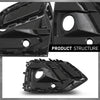 G-PLUS Pair Front Bumper Fog Light Cover Grille Trim, Compatible with Audi Q5/ Q5 Sportback 2021 2022 2023, Left Driver & Right Passenger Side 2PCS