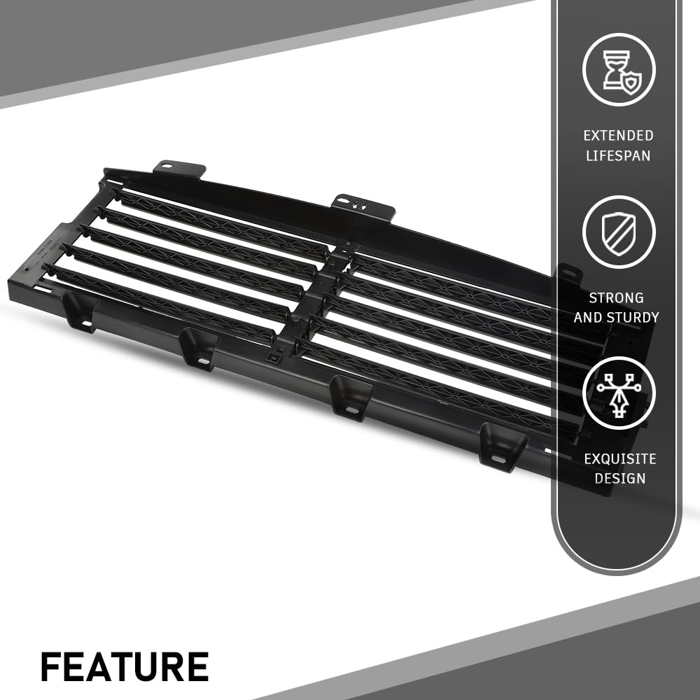 G-PLUS Lower Radiator Shutter Grille Assembly Compatible with Land Rover Discovery Sport 2020-2023,Fit Land Rover Range Rover Evoque 2020-2023