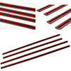 G-PLUS Body Side Molding Trim 1/18" Compatible with 2014-2018 Chevy Silverado/GMC Sierra Crew Cab,4pcs (Black)